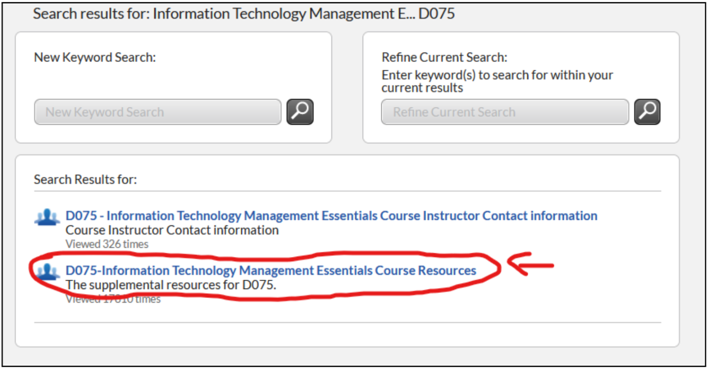 WGU D075